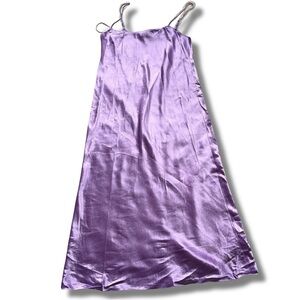 Vince Lavender Acetate Satin Slip Dress - Size XS